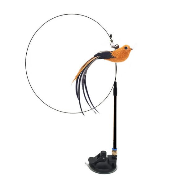 Steel Wire Feather Funny Cat Stick Long Rod - Image 9
