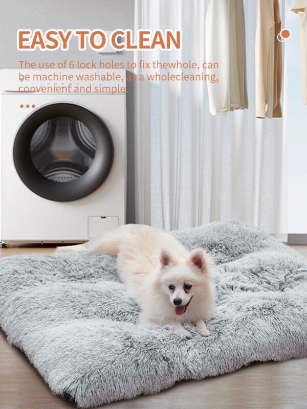 Dog Bed Mats Washable Large Dog Mattress Portable Pet Kennel Long Plush House - Image 8