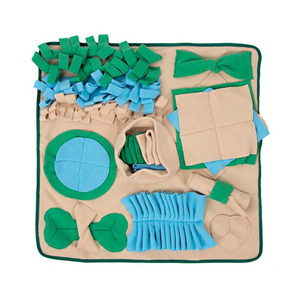 Snuffle Mat for Dogs, Nosework Feeding Blanket Sniffing Pad for Interactive Games, Foraging Puzzle Enrichment Toys for Large Small Medium Pets - Image 7