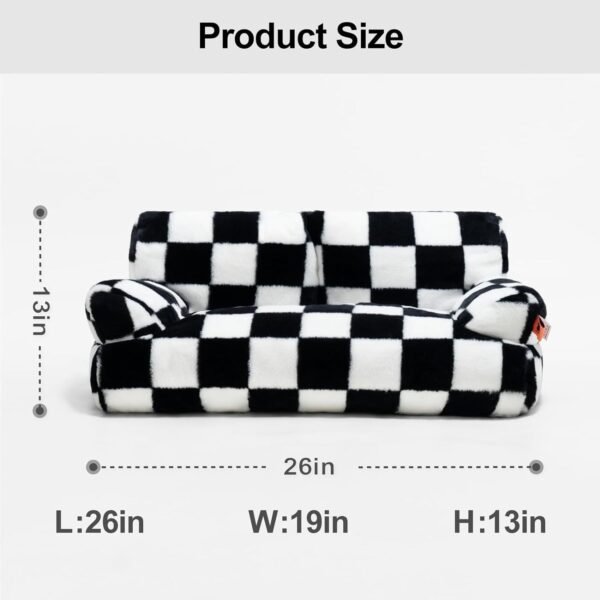 Fluffy Cat Couch  Washable Pet Couch Bed For Cats And Small Dogs Up To Non-Slip Dog Beds - Image 8