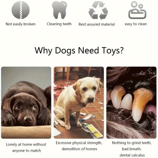 Squeaky Dog Toys Pack For Puppy, Cute Soft Durable Stuffed Animal Plush Dog Chew Toys With Squeakers For Teeth Cleaning, For Small Medium Dogs - Image 2