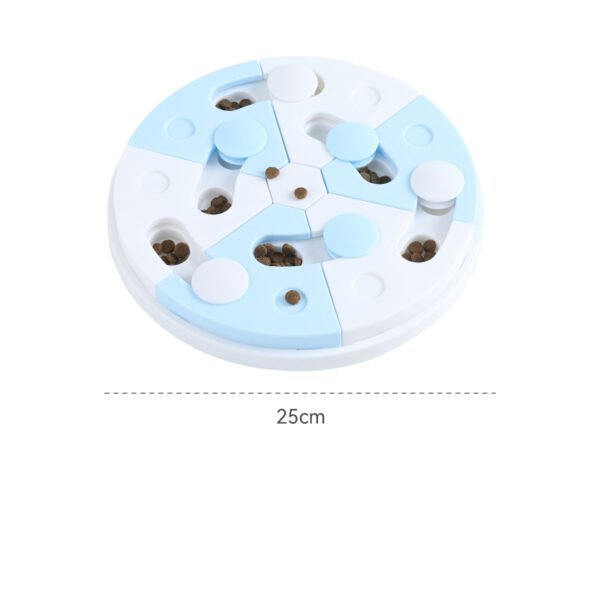 Pet Toy Blue And White Jigsaw Puzzle Feeding Tray - Image 4