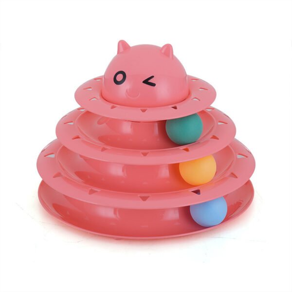 Color Cat Toy Cat Toy Three-layer Round - Image 2