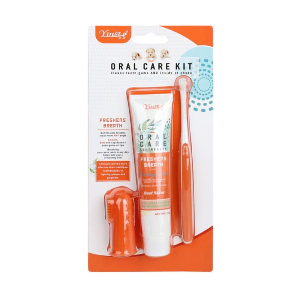 Pet Dog Fashion Cleaning Toothbrush Set - Image 3