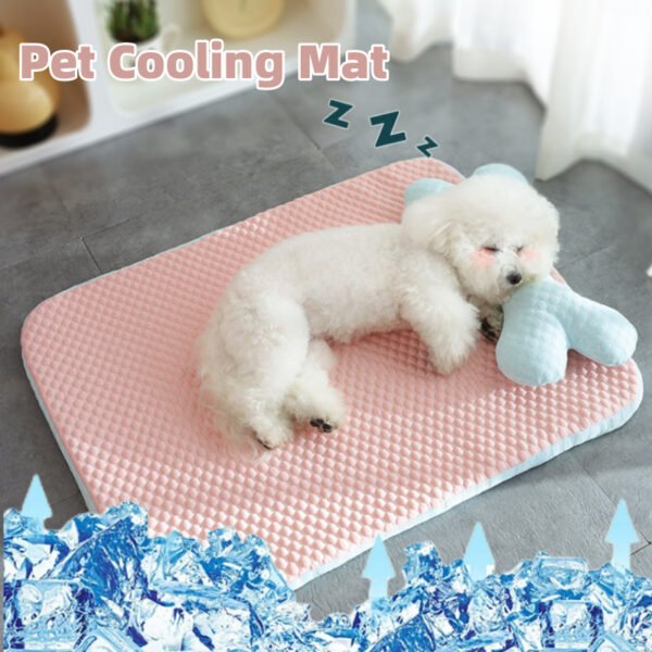 Dog Cat Bed Breathable Cooling Spring Summer Pet Sleeping Mat Soft Non-slip Pet Kennel