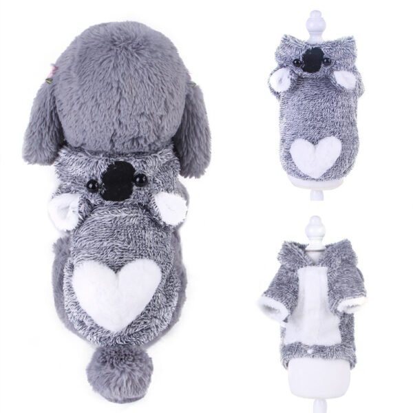 Pet Clothes Coral Velvet Puppy Clothing Cartoon Elk Cow Dog Dog Transfiguration - Image 5