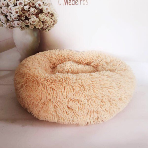 Small Dogs Round Plush Cat Litter Kennel Pet Nest Mat Puppy Beds - Image 6