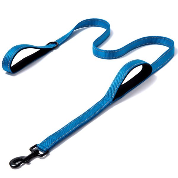 Pet Products Leash Leash Nylon Double Thickened Reflective Dog Leash - Image 4