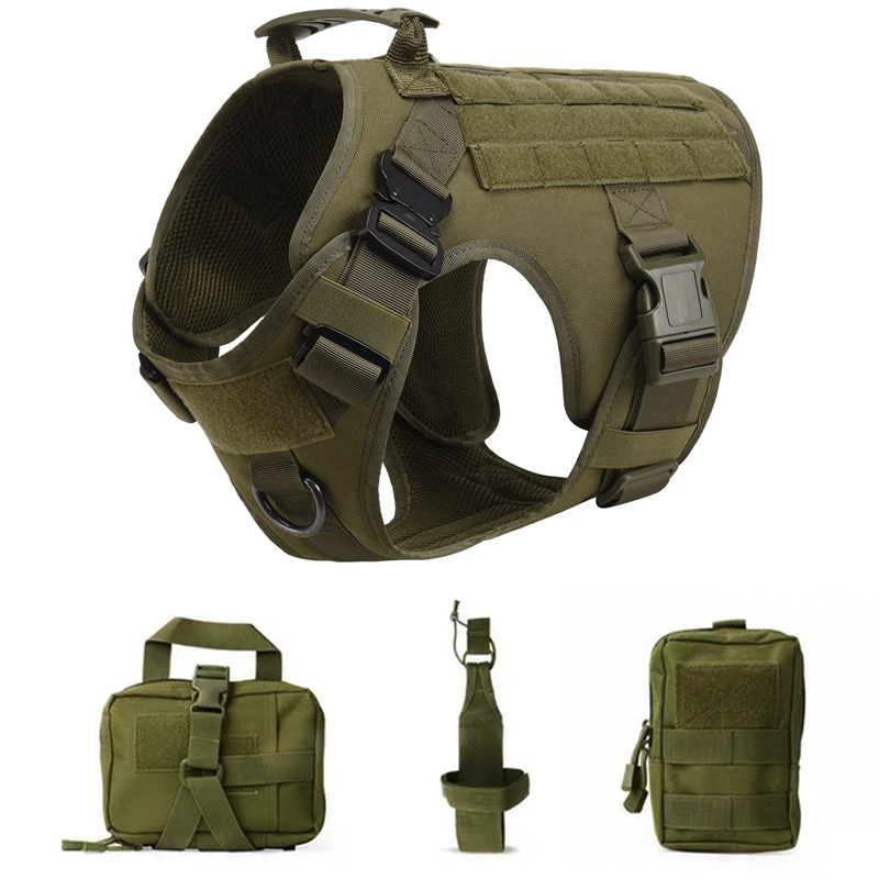 Tactical Military Vest Pet German Shepherd Golden Retriever Tactical Training Dog Harness and Leash Set For All Breeds Dogs 29 kf S695dcc049b374fb0b4991f8323816578o