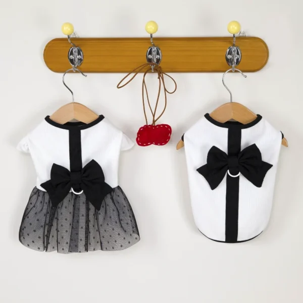 Luxury Dog cat Dress Bowknot Lace Summer Puppy Clothes Skirts Cotton T Shirt Girls Dog Costume Chihuahua Bichon Dog Apparel - Image 6