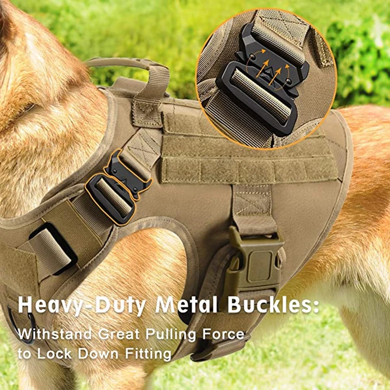 Tactical Military Vest Pet German Shepherd Golden Retriever Tactical Training Dog Harness and Leash Set For All Breeds Dogs 9 kf S941af92be4b14a2db719141a827f7c04v