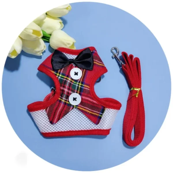 Elegant Bow Dog Collars Necktie Traction Rope Christmas Pet Harness for Small Medium Dogs Cat Chest Strap - Image 6