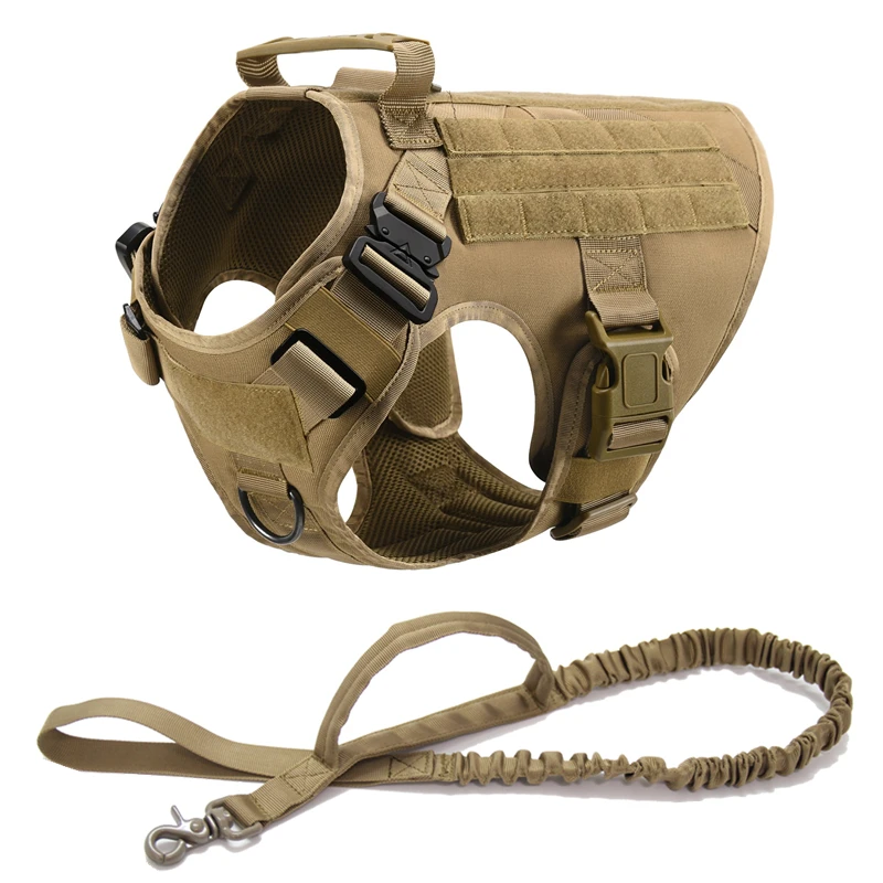 Tactical Military Vest Pet German Shepherd Golden Retriever Tactical Training Dog Harness and Leash Set For All Breeds Dogs 28 kf Se7a13c9b44034d64b7bc50008ca28582p