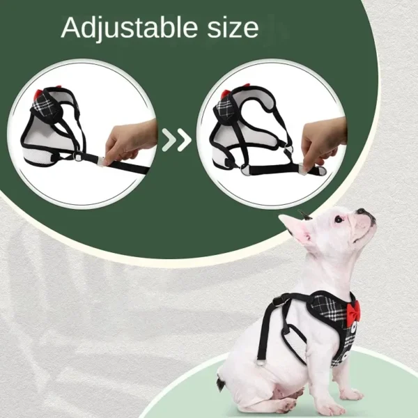 Elegant Bow Dog Collars Necktie Traction Rope Christmas Pet Harness for Small Medium Dogs Cat Chest Strap - Image 2