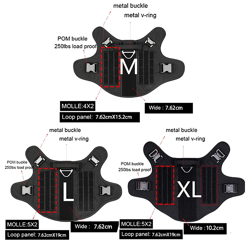 Tactical Military Vest Pet German Shepherd Golden Retriever Tactical Training Dog Harness and Leash Set For All Breeds Dogs 15 kf Sfa7563b32e7a46b1b57c464c225579065